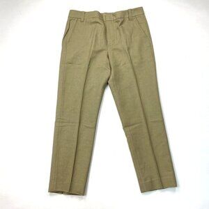 Vince Coin-Pocket Cropped Straight-Leg Trousers Women 8 EUC Linen Cotton‎ Pant
